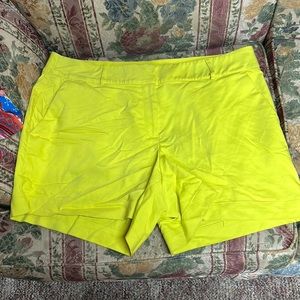 Lane Bryant size 20 fluorescent, lime shorts